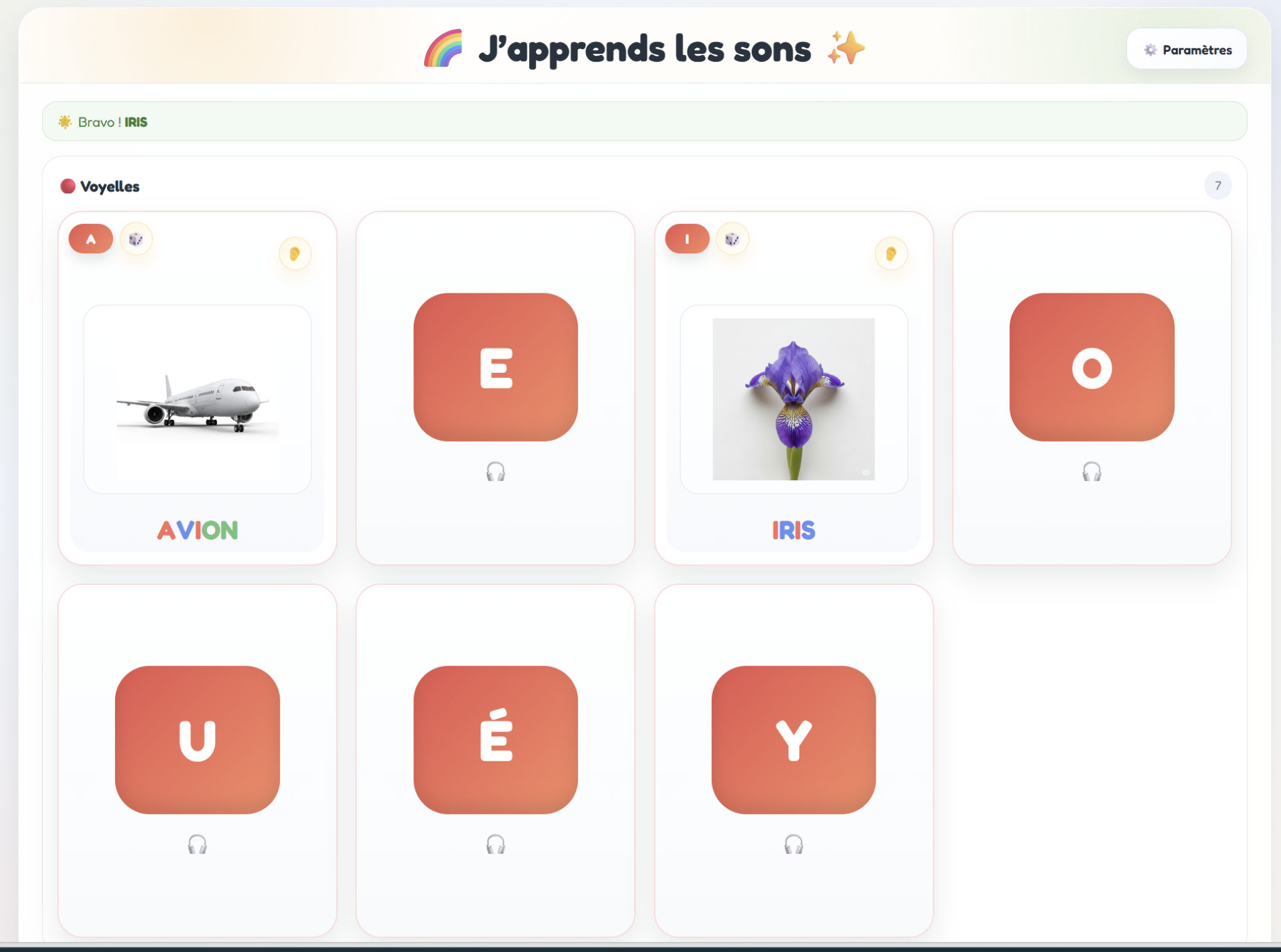 Exemple d’activité Coloritext autour des sons et des lettres